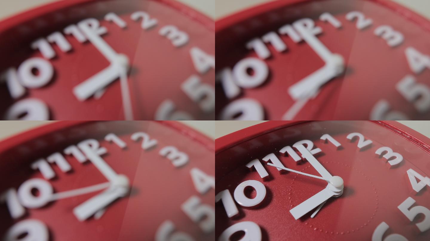 红色闹钟计时器办公室工具速度