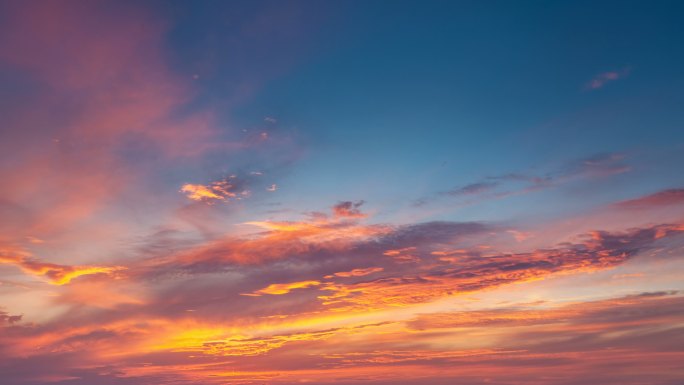 晚霞天空延时