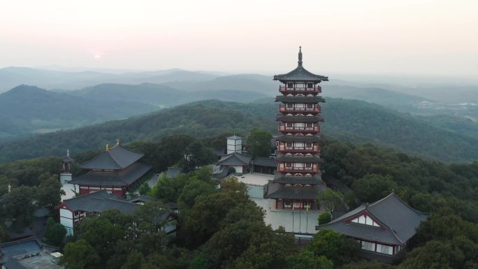 合肥 紫蓬山 日出 美景 紫蓬山风光航拍