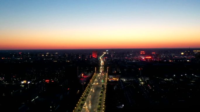 德惠 航拍 城市 景观 全景