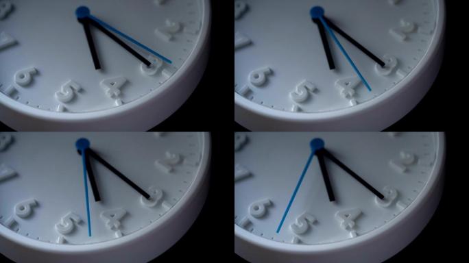 时钟特写钟表挂表时光流逝时针秒表