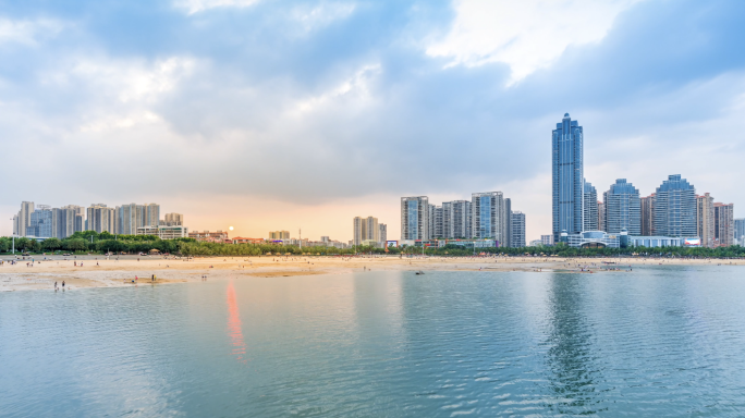 湛江城市海湾风光