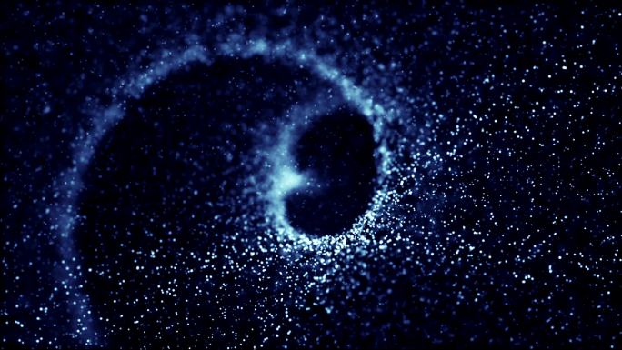 黑洞粒子动画。特效动画梦幻元素光效