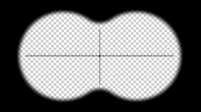 4K画质2款望远镜效果带透明通道