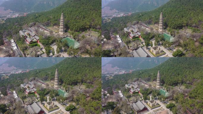 山东济南：航拍名山古刹灵岩寺