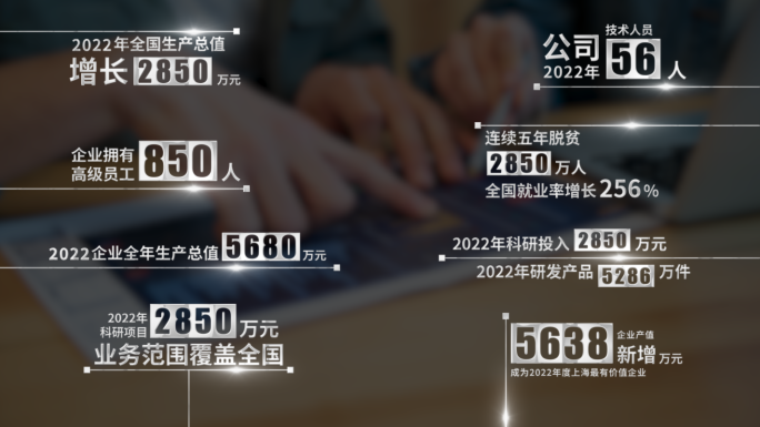 【原创】银色数据数字滚动文字