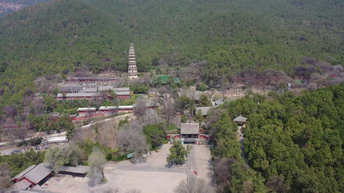 山东济南：航拍名山古刹灵岩寺