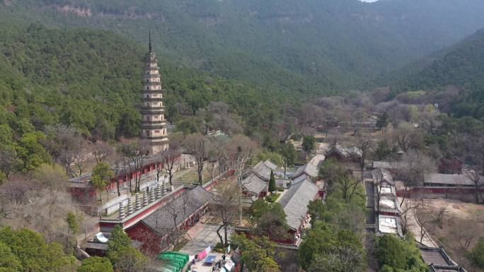 山东济南：航拍名山古刹灵岩寺