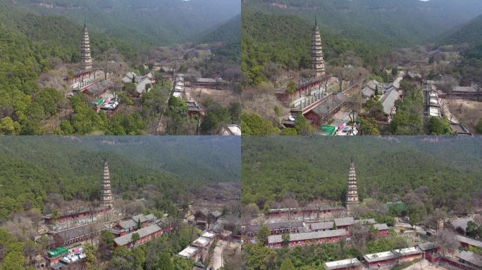 山东济南：航拍名山古刹灵岩寺