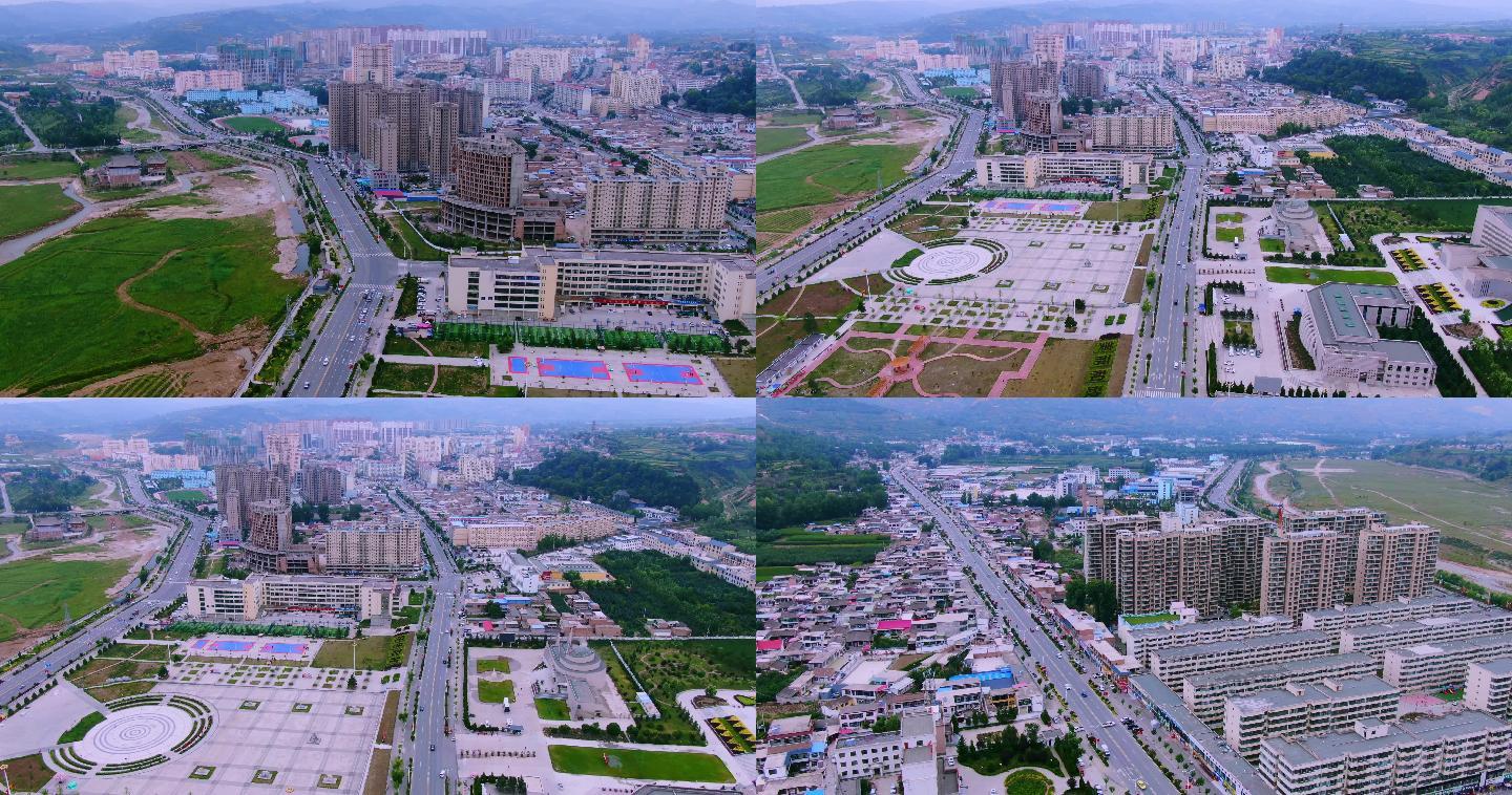 航拍和政县城