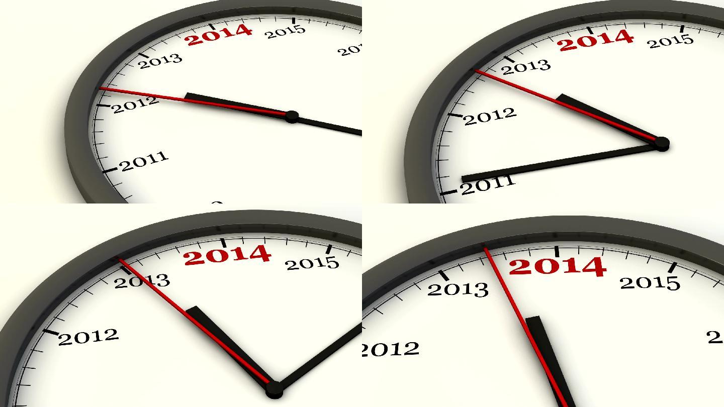 2014年倒计时钟表转动旋转日期跨年