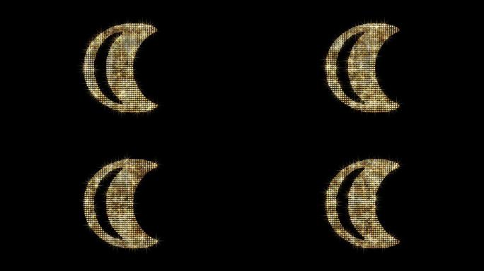 金色星光月亮循环1