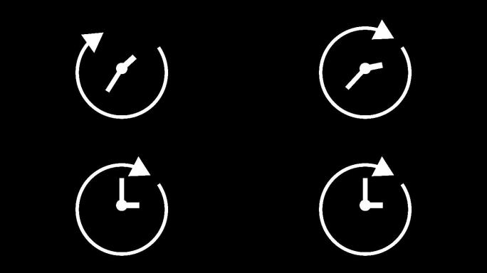 秒表图标动画时间倒数时钟时间轴倒计时动态