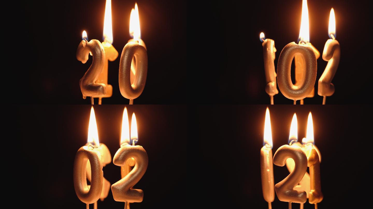 2021蜡烛新年快乐