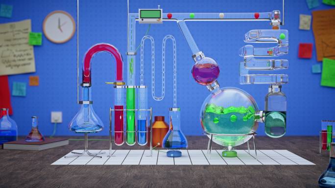科学实验动画mg元素图形启蒙视频素材