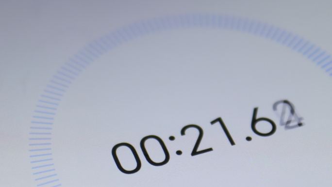 计时视频素材运动秒表一分钟