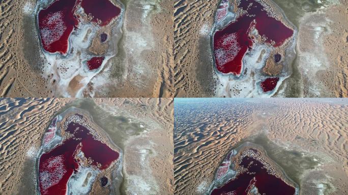 内蒙古阿拉善腾格里沙漠乌兰湖红海子