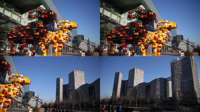 北京大望路万达广场商圈建筑