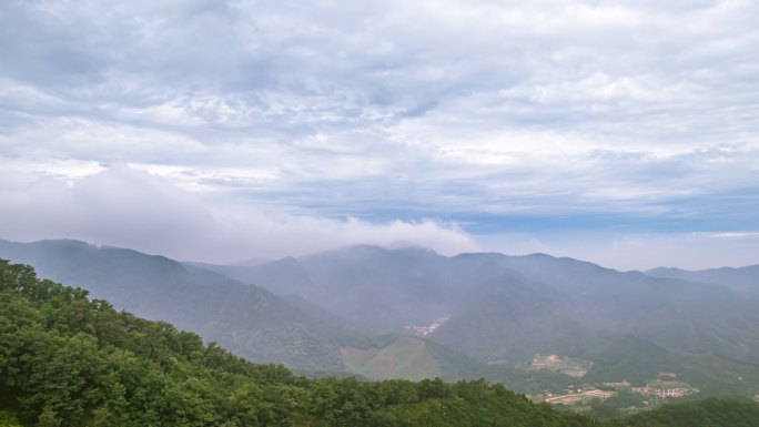 4K延时摄影山东济南七星台清晨云海转阳光