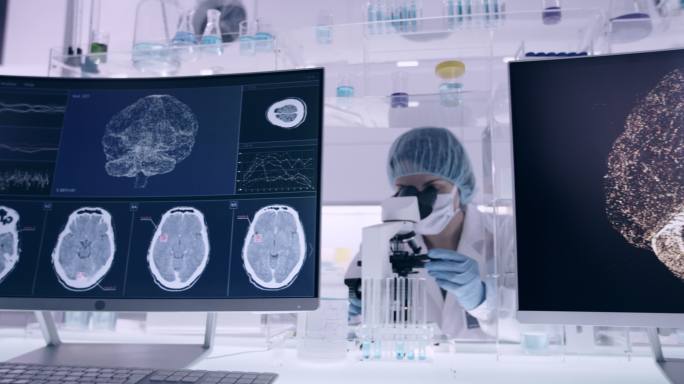 脑电波扫描研究医疗医学实验室科学研究科研