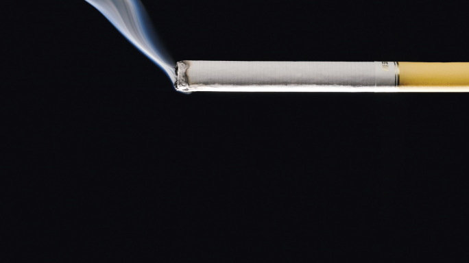4k 香烟 燃烧 吸烟有害健康 公益宣传