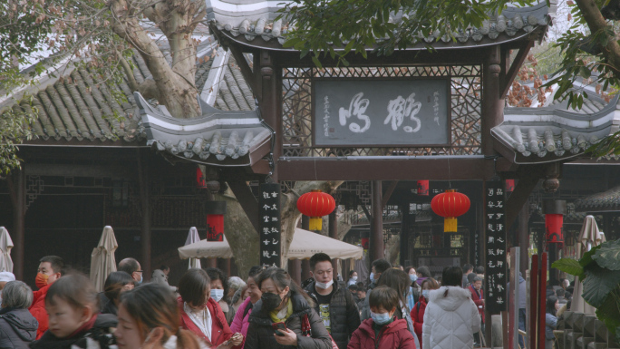 成都人文慢生活鹤鸣喝茶打牌划船采耳