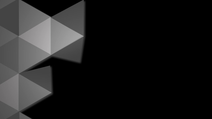 三角形过渡动画黑白动画特效变化变幻