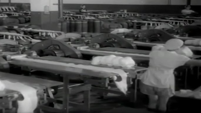 建国初期50年代纺织厂纺织业