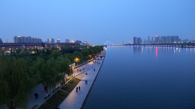 咸阳湖夜景