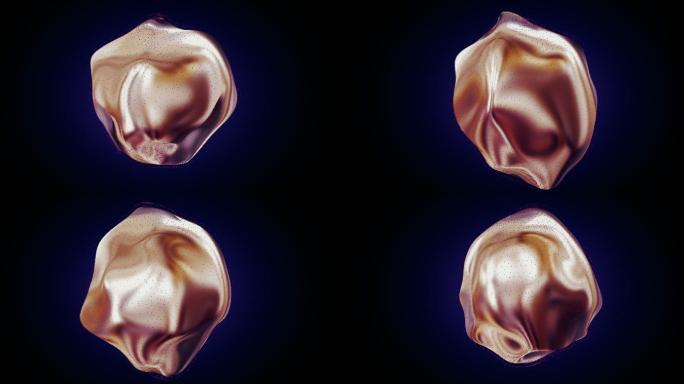 抽象流动球体形状动画