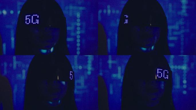 戴着眼罩的女人LED视频演唱会视频CG动