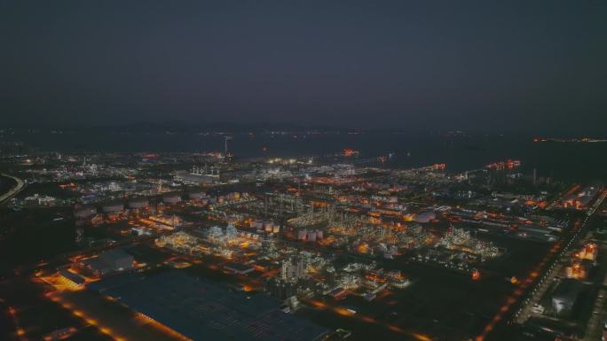 惠州大亚湾石化夜景