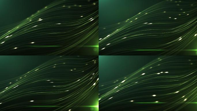 绿色抽象技术背景绿色科技线条光线数据流神