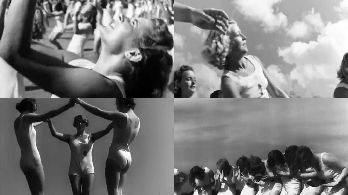 40年代西方女性体操队员