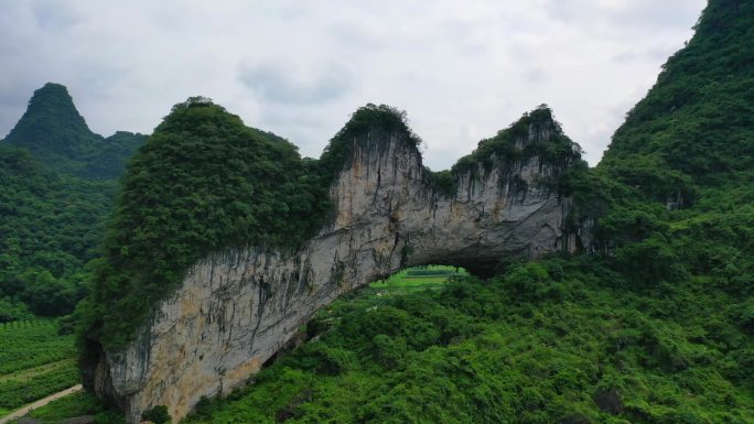 广西大山航拍坠机过程