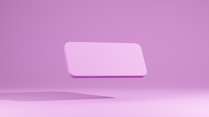 粉色智能手机3D模型