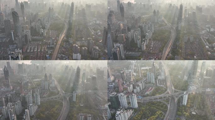 4K原素材-2022年上海疫情浦西封城