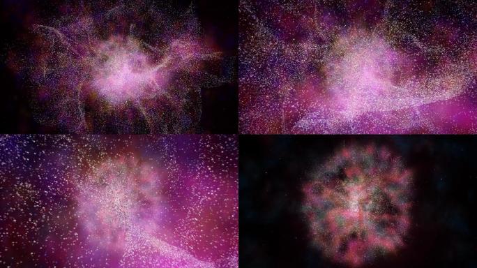 数字星云星际星河宇宙科幻紫色冲屏