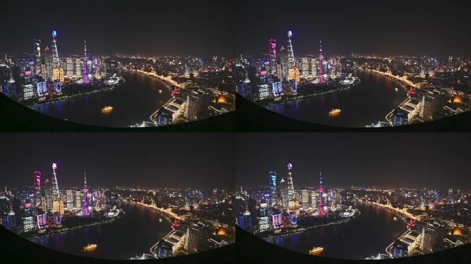 上海北外滩陆家嘴万国建筑夜景4K原创