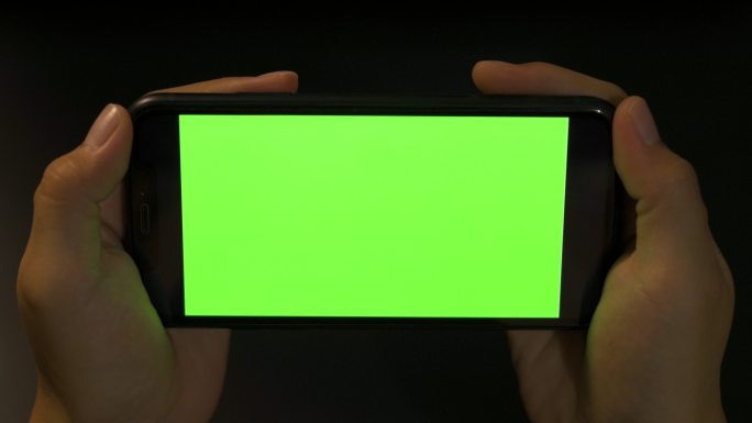 使用绿屏智能手机抠像通道简约特效视频