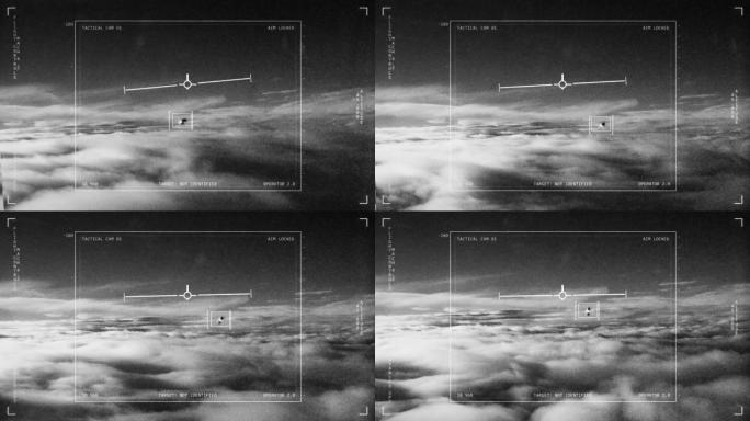 追踪不明飞行物的战斗机