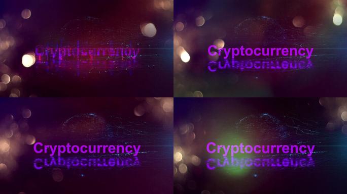 数字加密货币动画Cryptocurren