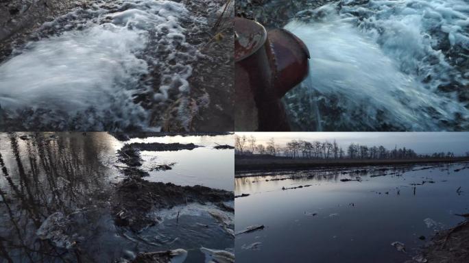 傍晚浇地 地下水 水井 井水 水利