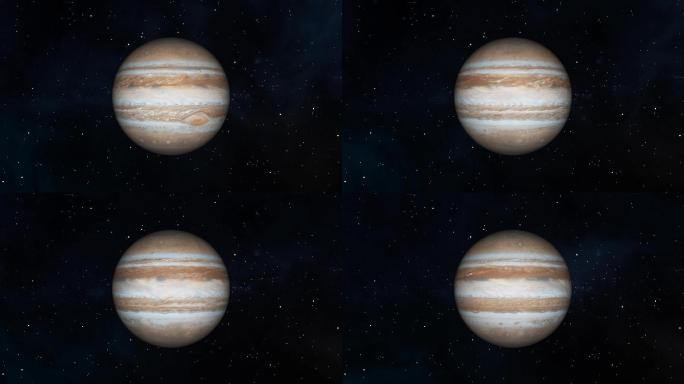 木星自转可循环特效视频背景