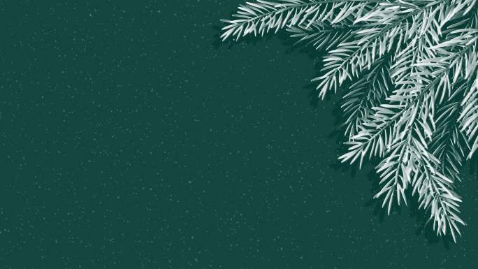 棕榈松树新年和圣诞树贺卡动画背景