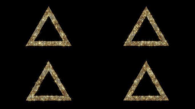 金色星光三角形循环2