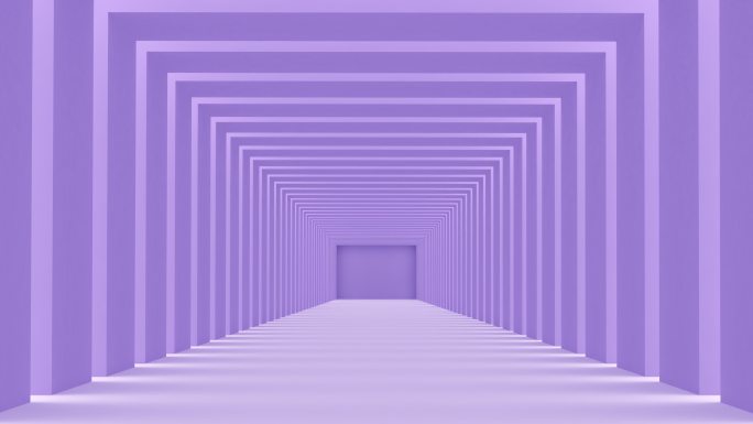 抽象走廊动画艺术空间造型拱形门廊矩形走廊