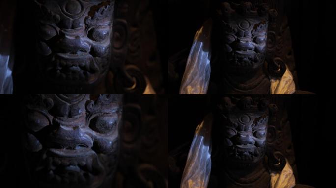 西藏 寺庙 僧人 佛教像 壁画 雕塑铜像
