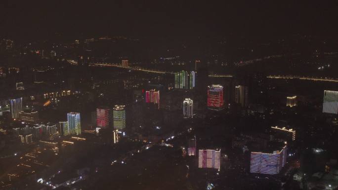 4K-Log-武汉汉阳区晴川大道城市夜景