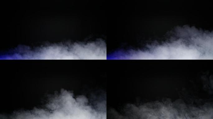 抽象白烟背景动画视频元素云烟飘散